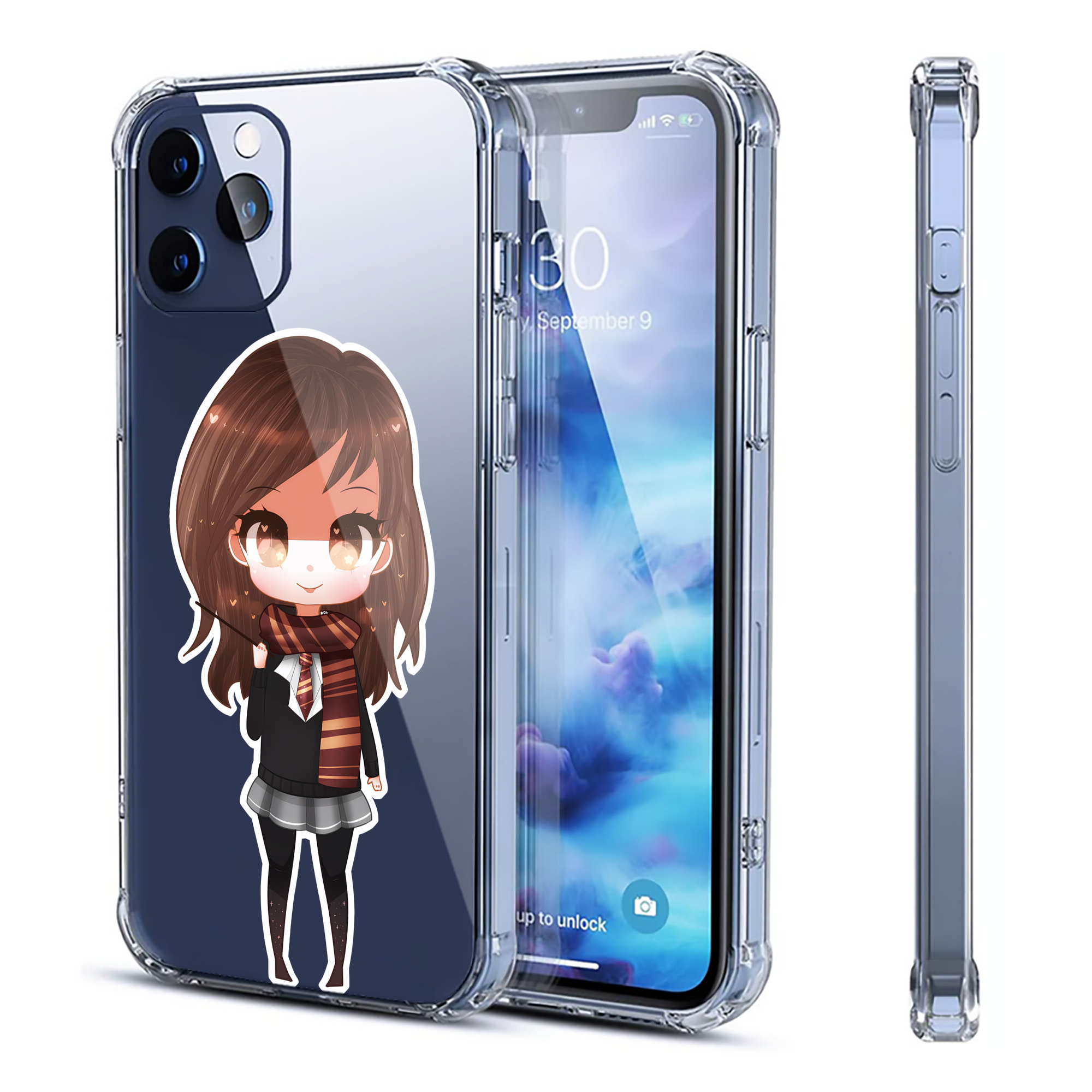 （画像用） Harry Potter ハリー・ポッターシリーズ 【iPhone 12シリーズ対応】透明スマホケース（クリアソフトケース）